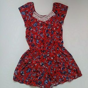 Eyeshadow red jumpsuit